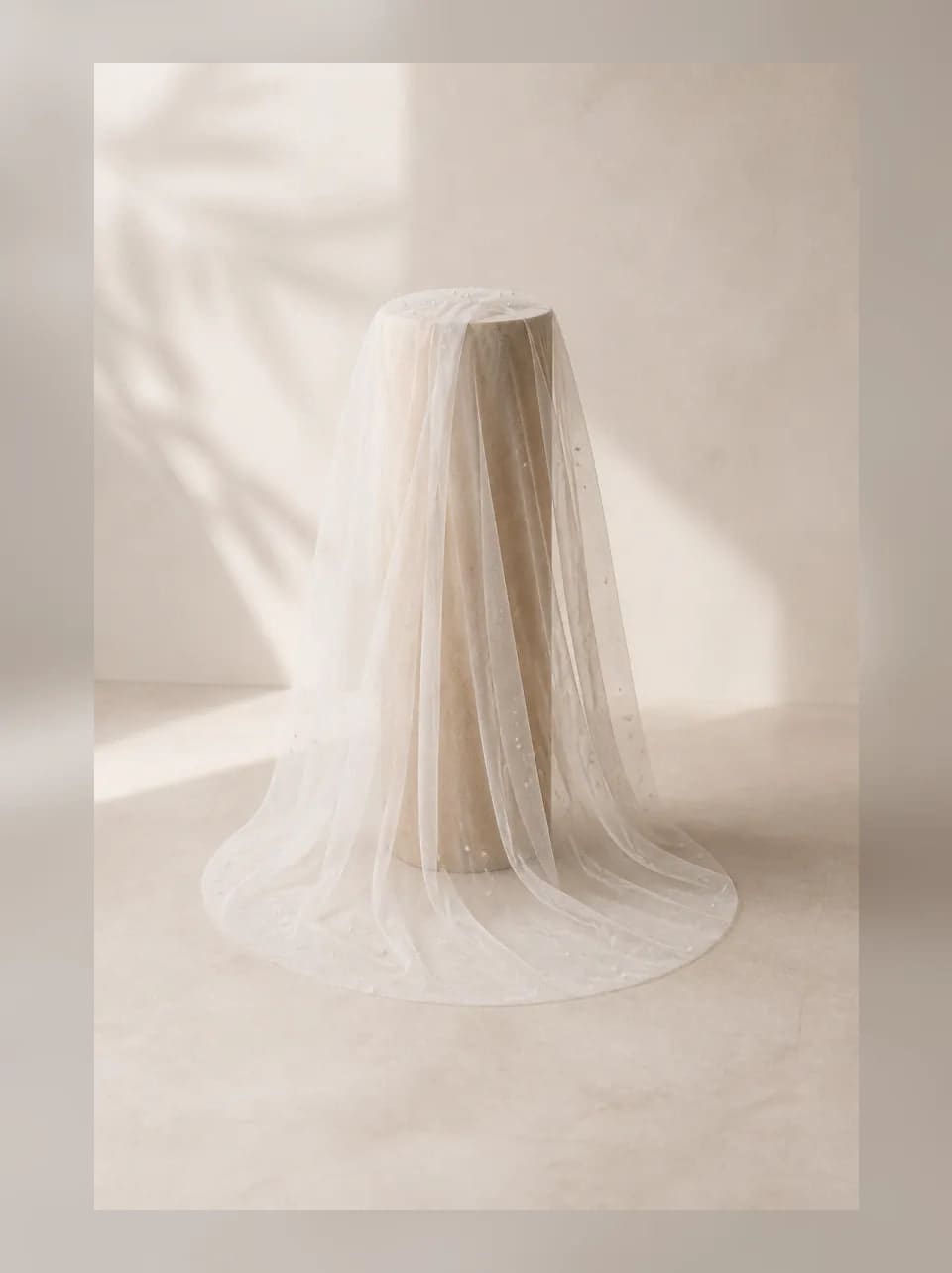 Celeste Pearl Veil — complete product view showing its overall form and proportion in Ivory · 108 in