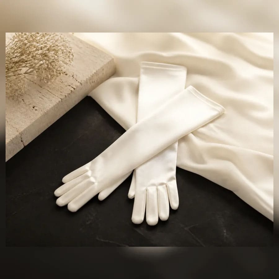 Elodie Opera Gloves — close craftsmanship view showing construction and finish