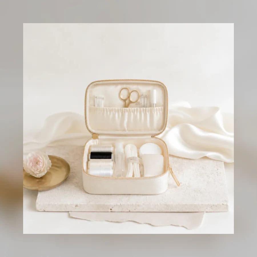 Mathilde Day-of Emergency Kit — material detail showing texture, scale, and tonal character
