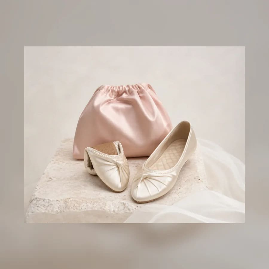 Odette Reception Flats — material detail showing texture, scale, and tonal character