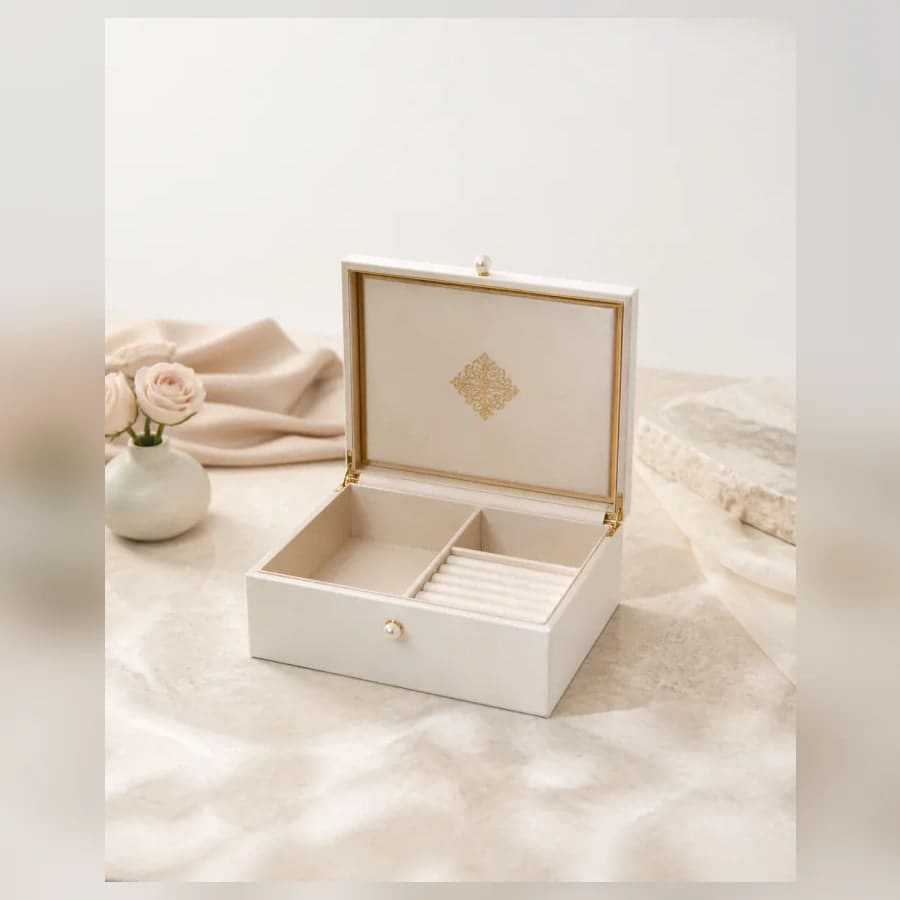 Seraphine Keepsake Box — close craftsmanship view showing construction and finish