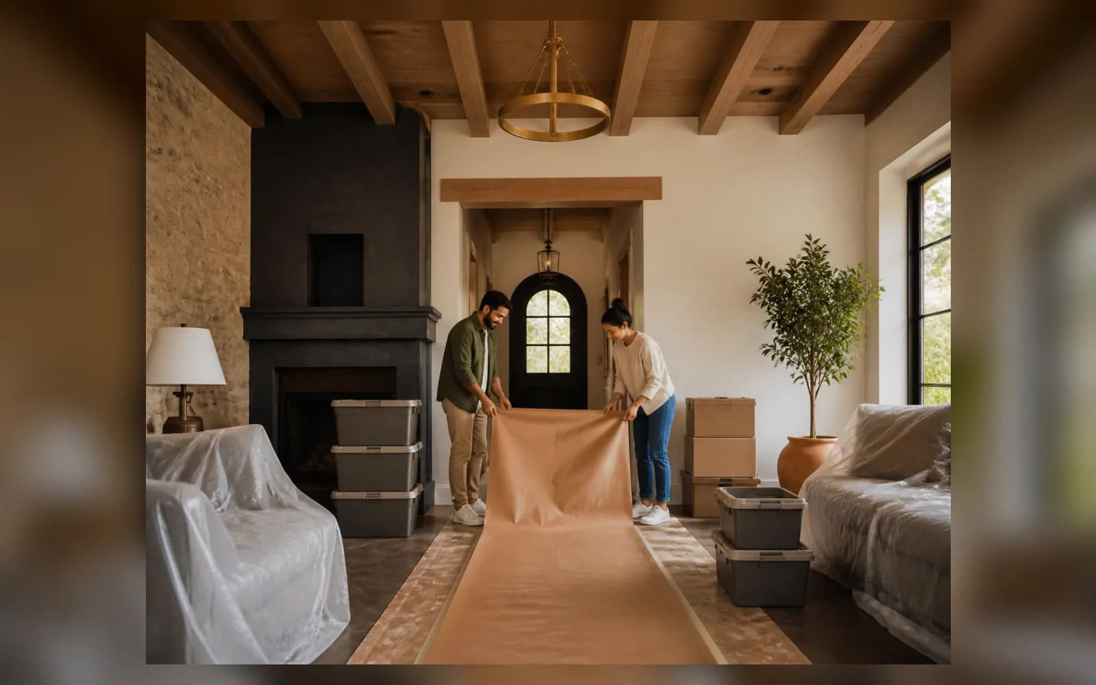 Concept image: How to prepare your household for construction editorial image