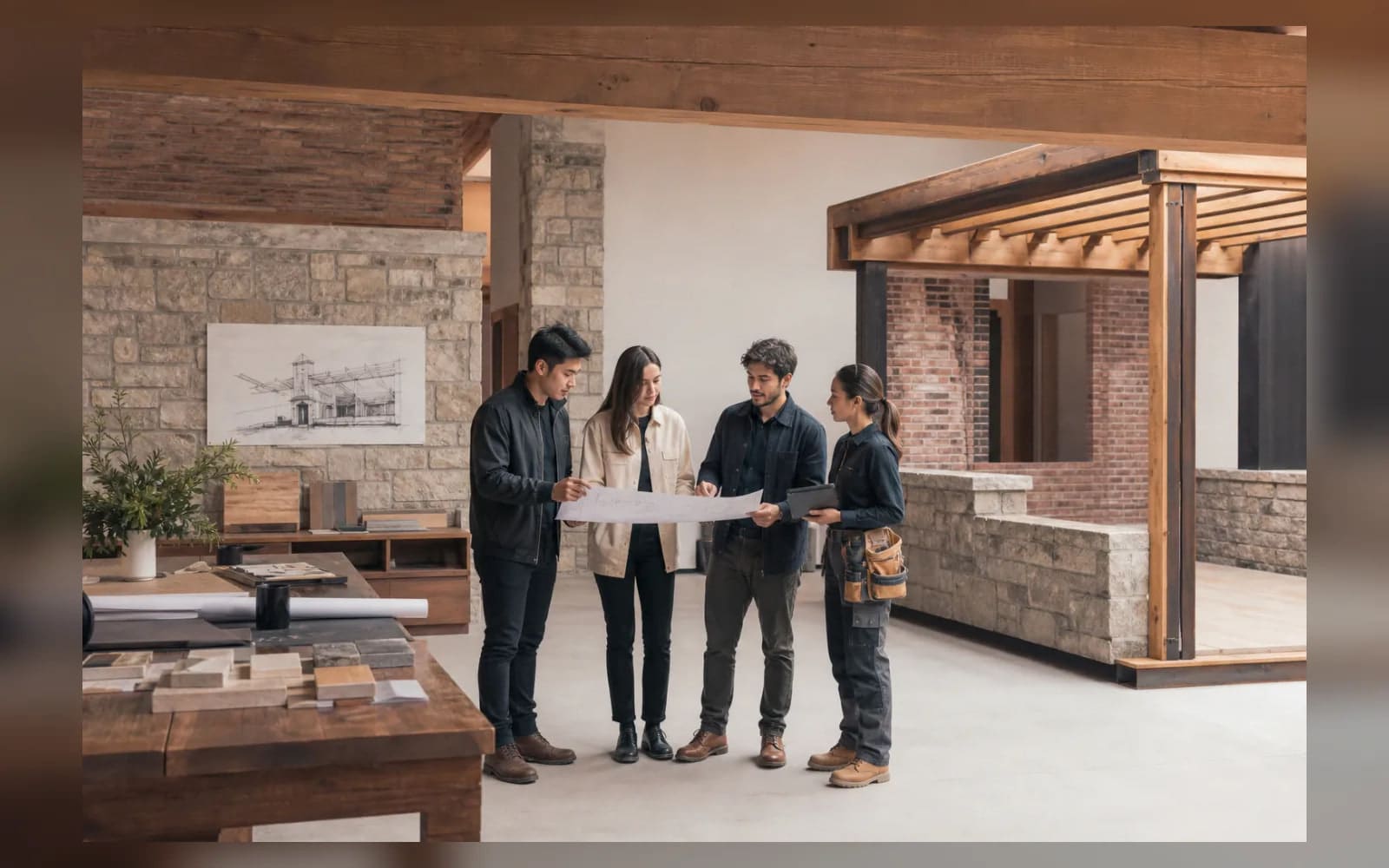 Concept image: Process at Stone and Beam Construction